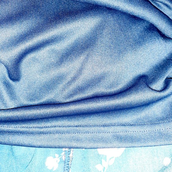 Floral Print Off the Shoulder Wrap Dress Size L - Picture 4 of 4